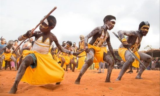 Members of the Gumatj Clan perform bunggul