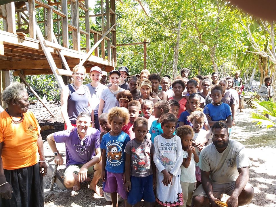 Bishop Jeremy Greaves and family in the Solomon Islands 