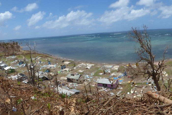 Cyclone damage in Fiji 