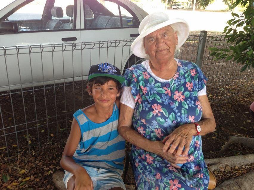 Matthew Dalton and great-grandmother in Brewarrina 