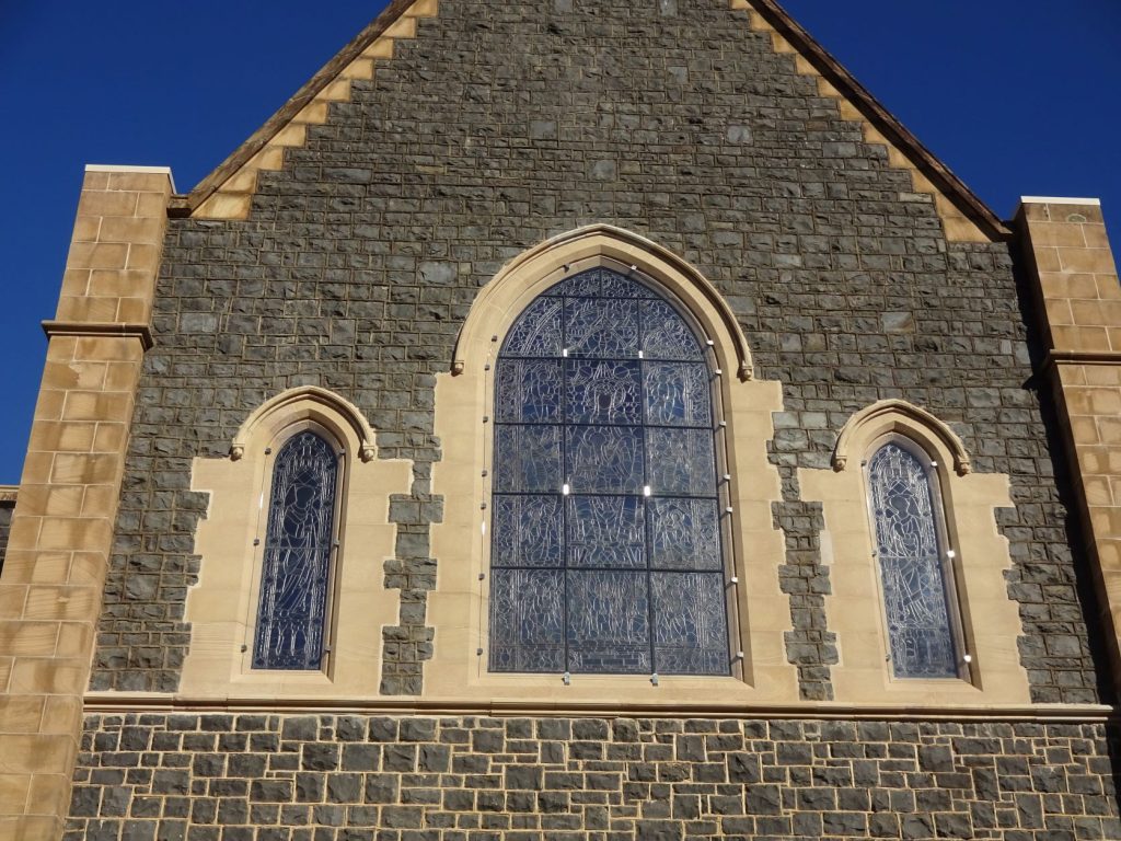 Restored eastern windows