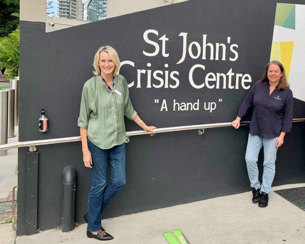 St John's Crisis Centre President Diann Eadeh and General Manager Dianne Kozik 