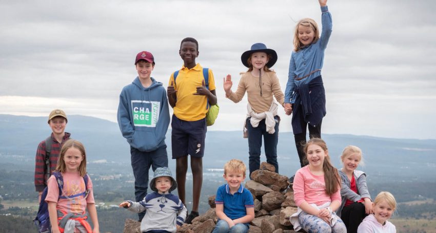 St Bart's Kids on Table Top Mountain in August 2021