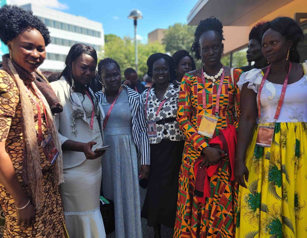Rachel Jimma with other Dinka women at the 2022 Lambeth Conference