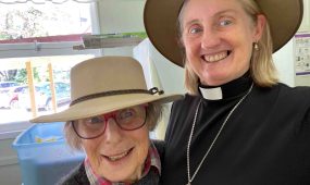 BMF deacon The Rev'd Loretta Tyler-Moss and St Agnes' parishioner Jocelyn Cameron