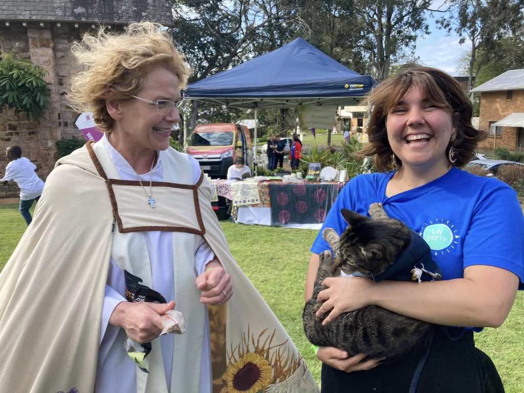 The Rev'd Dr Ceri Wynne blessed pets