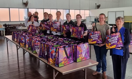 The Parish of Bundaberg and St Luke’s Anglican School collaborated to pack 100 care packages for women