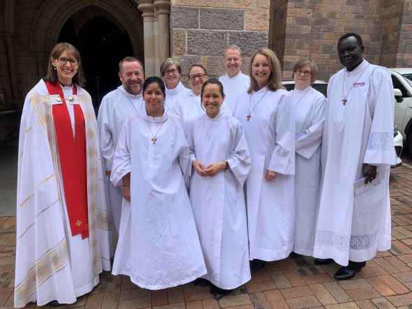 The Rev'd Canon Sarah Plowman and formation students