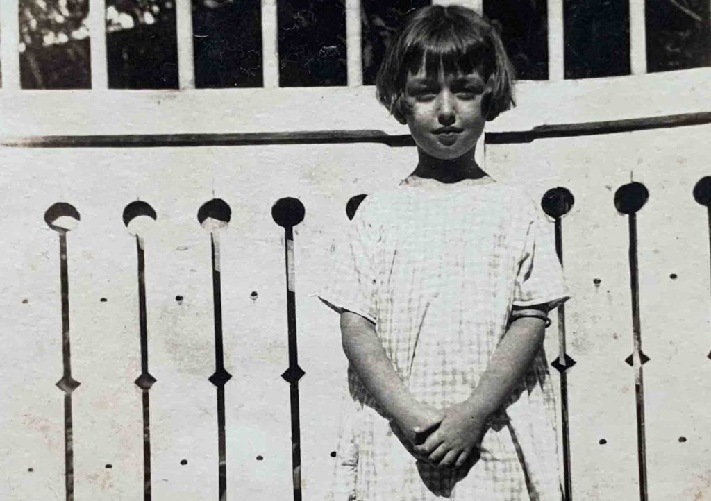 Margaret Thurgood as a child in the 1920s