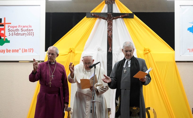 Archbishop Welby, Pope Francis and Dr Greenshields