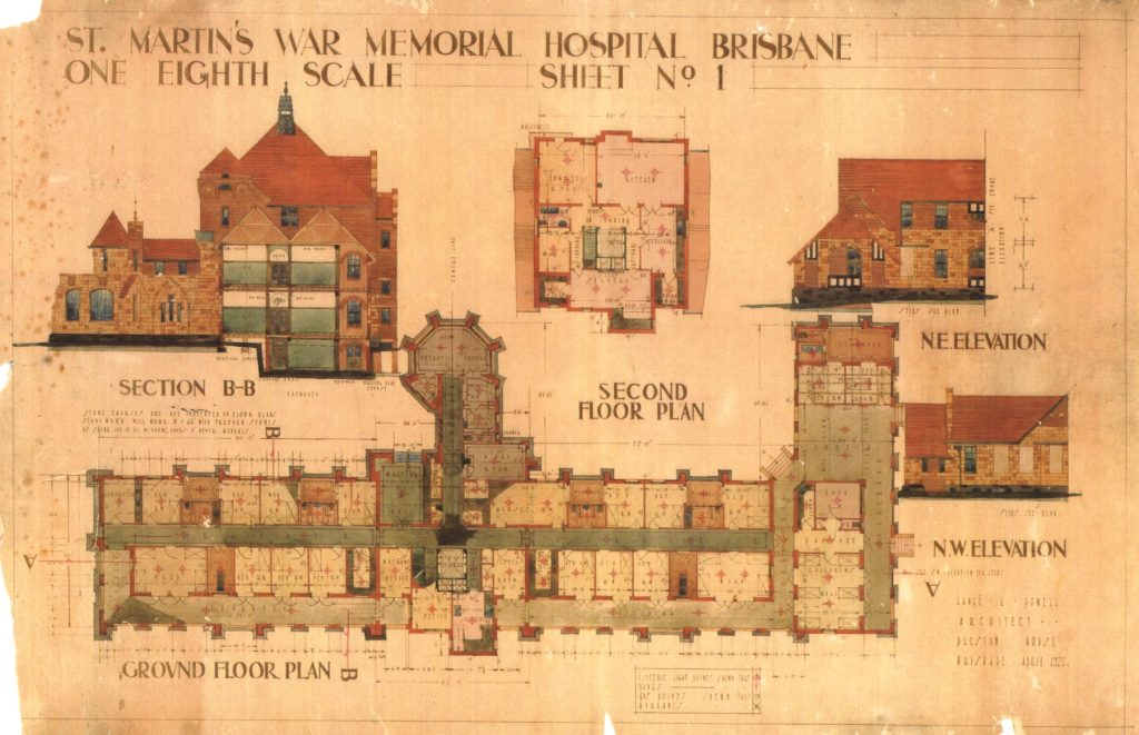 St Martin's War Memorial Hospital floor plan