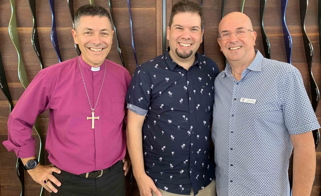 Bishop Jeremy Greaves, Chris Parker and The Rev'd Brad Henley
