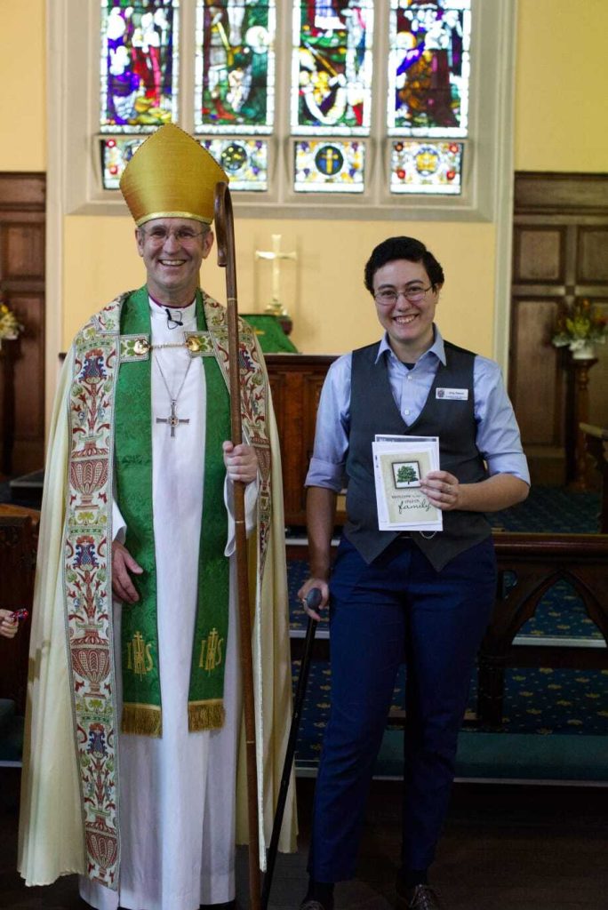 Bishop John Roundhill and Vicky Pascon