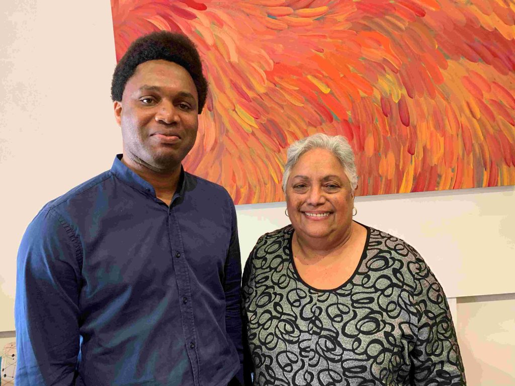 The Rev'd Anthony Odionyenfe with Aunty Prof. Anne Pattel Gray